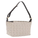 CELINE C Macadam Shoulder Bag Canvas Brown Gold Tone Auth 211054V-1