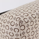 CELINE C Macadam Shoulder Bag Canvas Brown Gold Tone Auth 211054V-13
