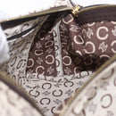 CELINE C Macadam Shoulder Bag Canvas Brown Gold Tone Auth 211054V-20
