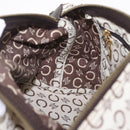 CELINE C Macadam Shoulder Bag Canvas Brown Gold Tone Auth 211054V-21