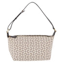 CELINE C Macadam Shoulder Bag Canvas Brown Gold Tone Auth 211054V-2