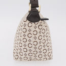 CELINE C Macadam Shoulder Bag Canvas Brown Gold Tone Auth 211054V-6