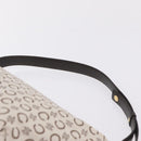 CELINE C Macadam Shoulder Bag Canvas Brown Gold Tone Auth 211054V-9
