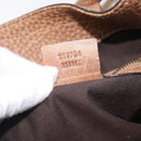 GUCCI GG Canvas Horsebit Hand Bag Beige Gold Tone 223958 Auth 211056V-24