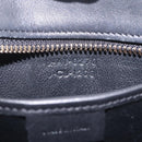 CELINE Luggage Nano Shopper Hand Bag Leather 2way Black Gold Tone Auth 211063M-23