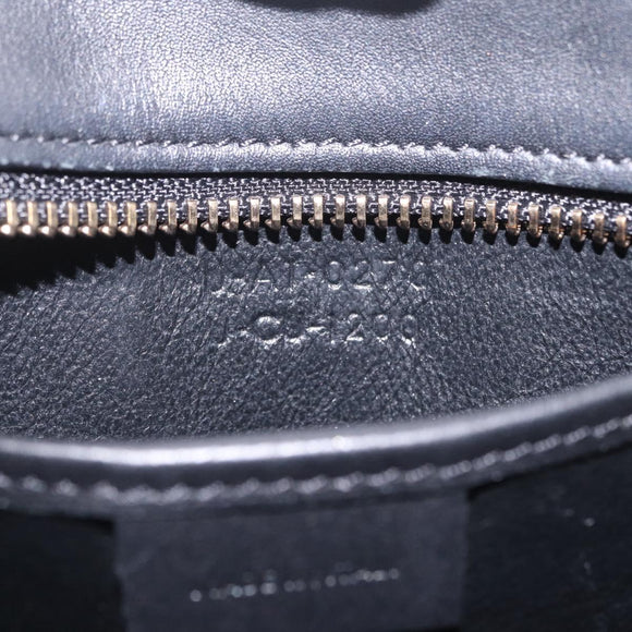 CELINE Luggage Nano Shopper Hand Bag Leather 2way Black Gold Tone Auth 211063M