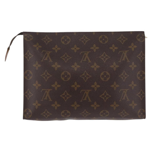 LOUIS VUITTON Monogram Poche Toilette 26 Pouch M47542 LV Auth 211064