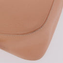 FENDI Mamma Baguette Shoulder Bag Leather Pink Silver Auth 211066V-15