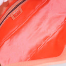 FENDI Mamma Baguette Shoulder Bag Leather Pink Silver Auth 211066V-22