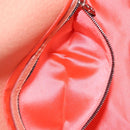 FENDI Mamma Baguette Shoulder Bag Leather Pink Silver Auth 211066V-26