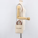 CELINE Triomphe Mini Vertical Cabas Hand Bag PVC 2way Ivory Gold Auth 211067V-21