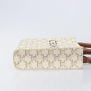 CELINE Triomphe Mini Vertical Cabas Hand Bag PVC 2way Ivory Gold Auth 211067V-4