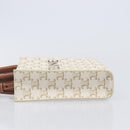 CELINE Triomphe Mini Vertical Cabas Hand Bag PVC 2way Ivory Gold Auth 211067V-5