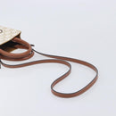 CELINE Triomphe Mini Vertical Cabas Hand Bag PVC 2way Ivory Gold Auth 211067V-9