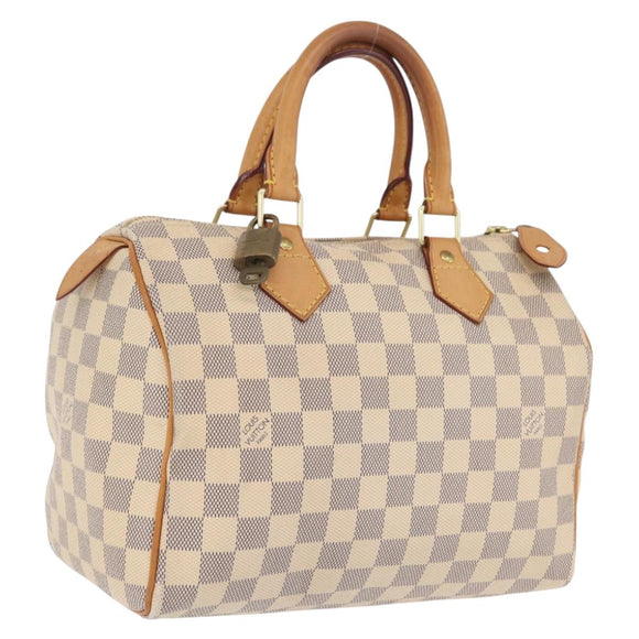 LOUIS VUITTON Damier Azur Speedy 25 Hand Bag N41534 LV Auth 211070V