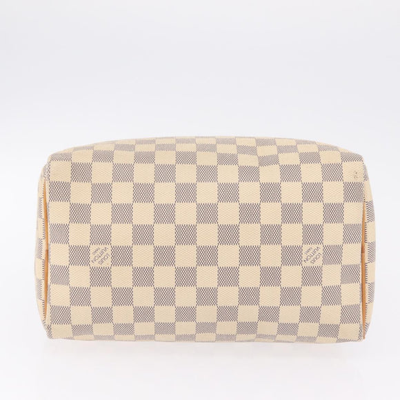 LOUIS VUITTON Damier Azur Speedy 25 Hand Bag N41534 LV Auth 211070V