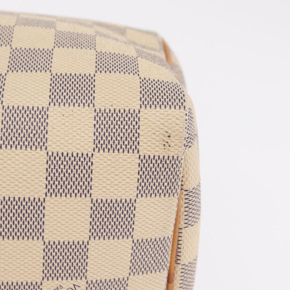 LOUIS VUITTON Damier Azur Speedy 25 Hand Bag N41534 LV Auth 211070V