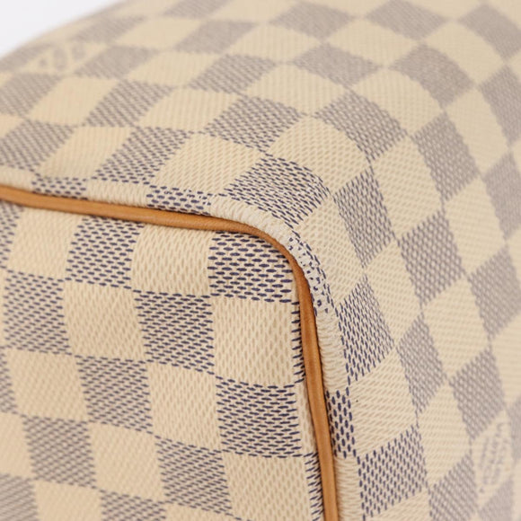LOUIS VUITTON Damier Azur Speedy 25 Hand Bag N41534 LV Auth 211070V