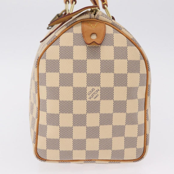 LOUIS VUITTON Damier Azur Speedy 25 Hand Bag N41534 LV Auth 211070V