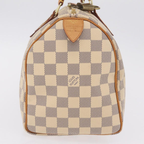 LOUIS VUITTON Damier Azur Speedy 25 Hand Bag N41534 LV Auth 211070V