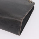 Christian Dior Shoulder Bag Leather Navy Gold Tone Auth 211098-12