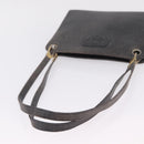 Christian Dior Shoulder Bag Leather Navy Gold Tone Auth 211098-7