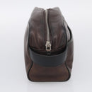 LOEWE Pouch Leather 2 Set Black Brown Auth 211102-10