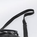 Miu Miu Hand Bag Vitellolux 2way Black Silver Auth 211112V-11
