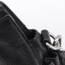 Miu Miu Hand Bag Vitellolux 2way Black Silver Auth 211112V-17