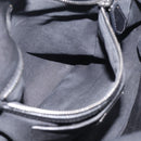 Miu Miu Hand Bag Vitellolux 2way Black Silver Auth 211112V-25