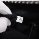 Miu Miu Hand Bag Vitellolux 2way Black Silver Auth 211112V-26