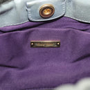 Miu Miu Hand Bag Vitellolux 2way Gray Gold Auth 211115V-18