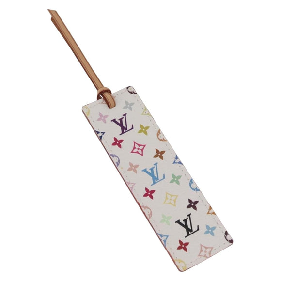 LOUIS VUITTON Multicolor mark page Kadu Bookmark White M99196 LV Auth 211118V