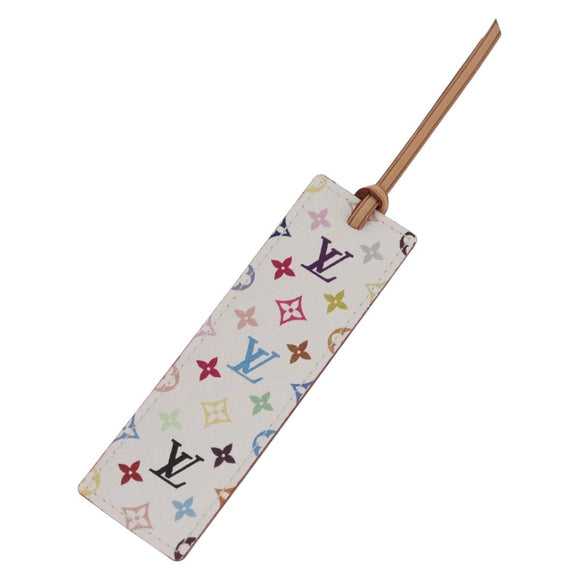 LOUIS VUITTON Multicolor mark page Kadu Bookmark White M99196 LV Auth 211118V