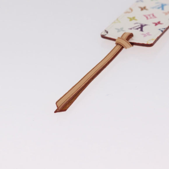 LOUIS VUITTON Multicolor mark page Kadu Bookmark White M99196 LV Auth 211118V