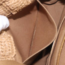 PRADA Hand Bag Raffia 2way Beige Gold Auth 211121V-23