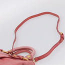 Miu Miu Hand Bag Vitellolux 2way Pink Gold Auth 211124V-11