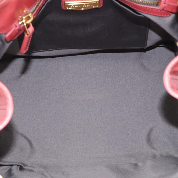 Miu Miu Hand Bag Vitellolux 2way Pink Gold Auth 211124V