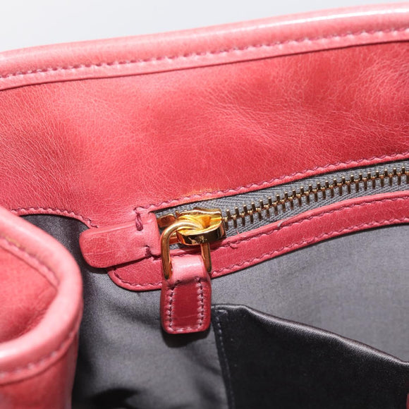Miu Miu Hand Bag Vitellolux 2way Pink Gold Auth 211124V
