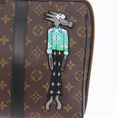 LOUIS VUITTON Monogram LV Friends Keepall Pouch Hand Bag M80130 LV Auth 211125M-16