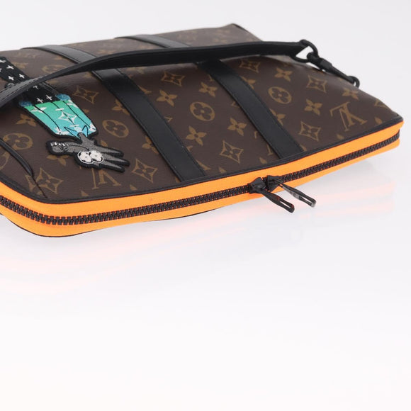 LOUIS VUITTON Monogram LV Friends Keepall Pouch Hand Bag M80130 LV Auth 211125M