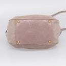 Miu Miu Hand Bag Vitellolux 2way Pink Gold Auth 211127V-11