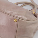 Miu Miu Hand Bag Vitellolux 2way Pink Gold Auth 211127V-14