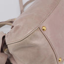 Miu Miu Hand Bag Vitellolux 2way Pink Gold Auth 211127V-15