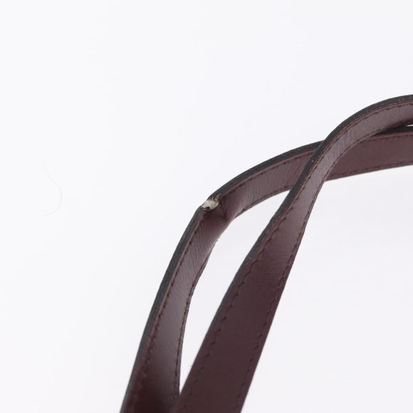 Christian Dior Trotter Canvas Shoulder Bag Red Gold Auth 211130A