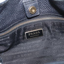 PRADA Shoulder Bag Leather Black Gold Auth 211133V-16