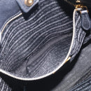 PRADA Shoulder Bag Leather Black Gold Auth 211133V-20