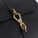 GUCCI Bamboo Shoulder Bag Leather Black Gold 001 4096 Auth 211134A-14