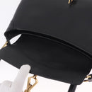 GUCCI Bamboo Shoulder Bag Leather Black Gold 001 4096 Auth 211134A-15