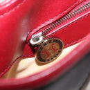 CELINE Shoulder Bag Leather Ivory Silver Auth 211136A-21